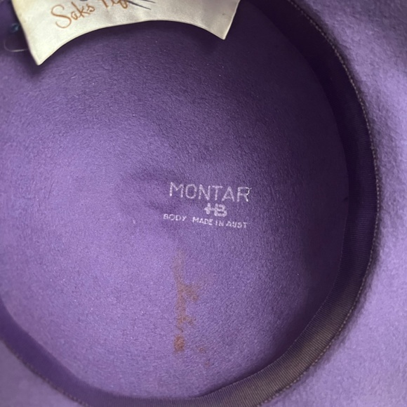 “Thoroughly modern Millie” Plum fur felt fedora hat. - Picture 3 of 4